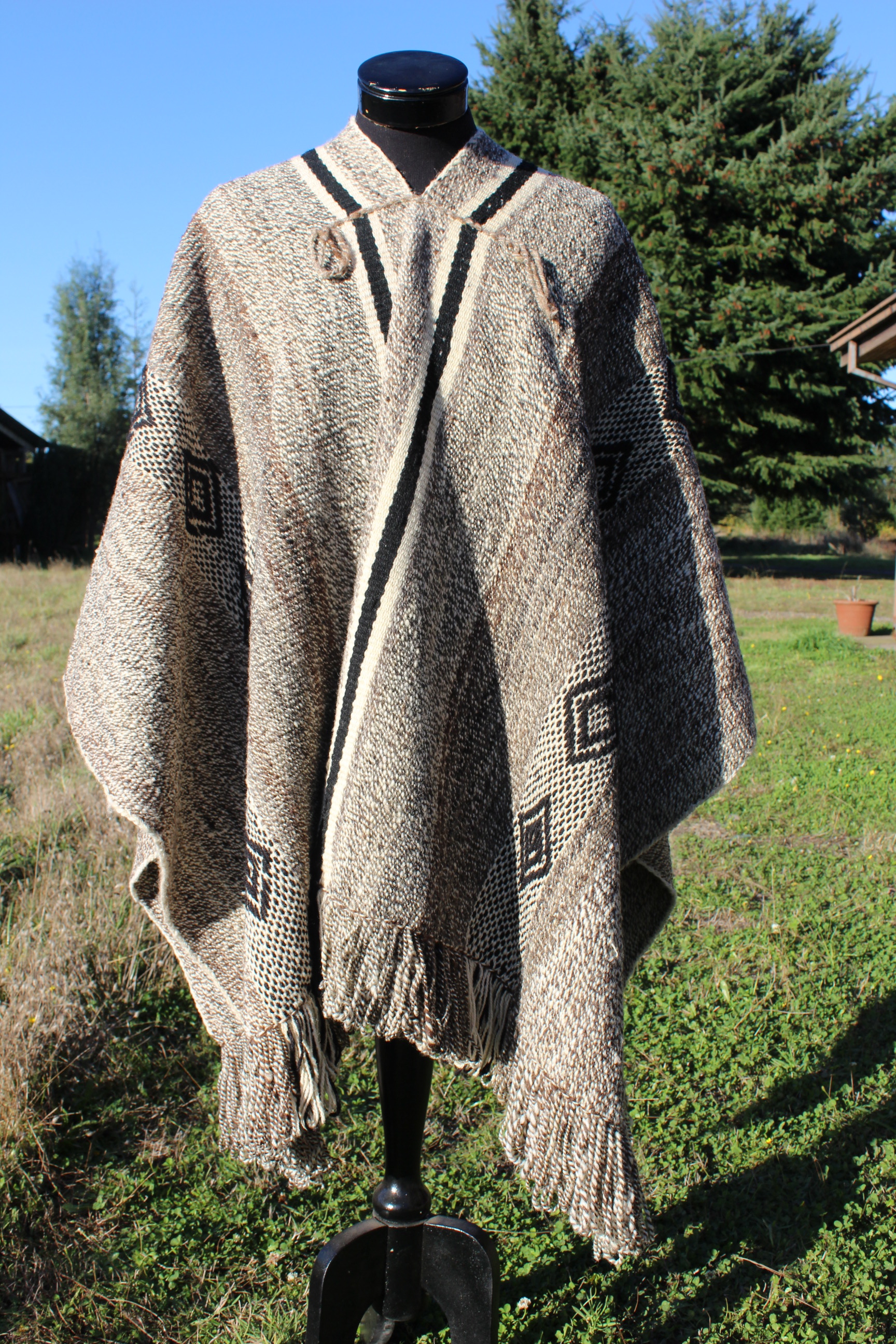 Manta de lana de oveja - Artesanías de Chile